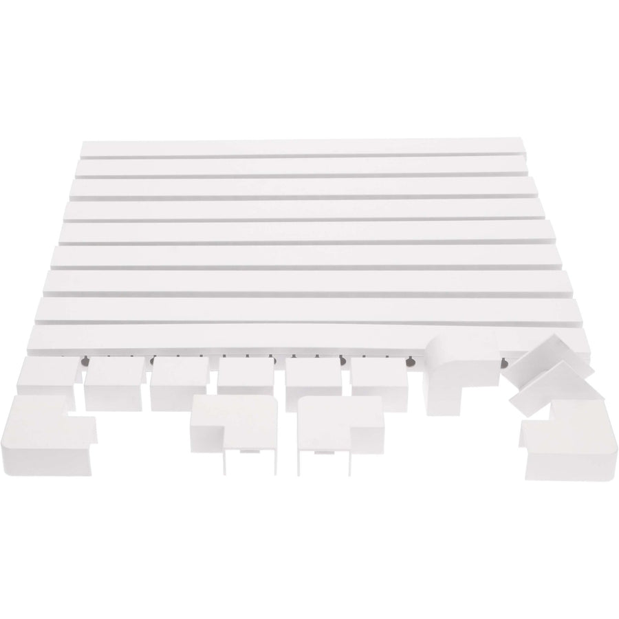 OrgaNice Cable Tray Set - Self-adhesive organizer for Desk &amp; TV - White - LED.nl