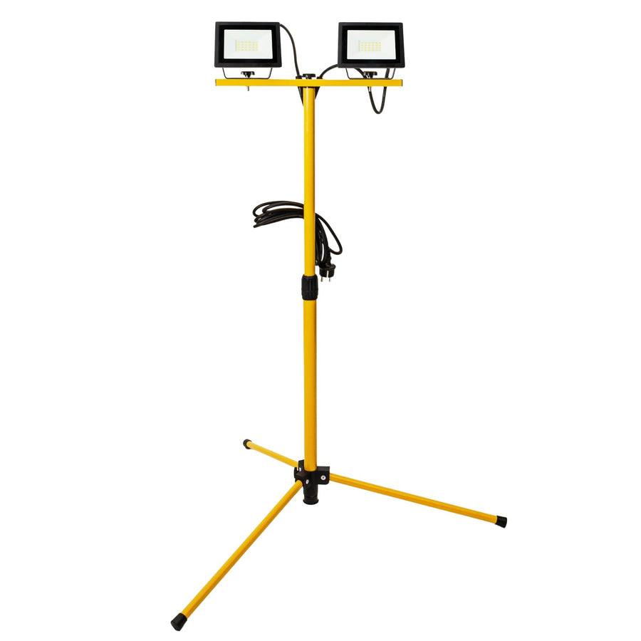 LED's Work Construction Lamp with DUO Tripod 4250 - IP54 waterproof - Height adjustable up to 1.20 meters - LED.nl
