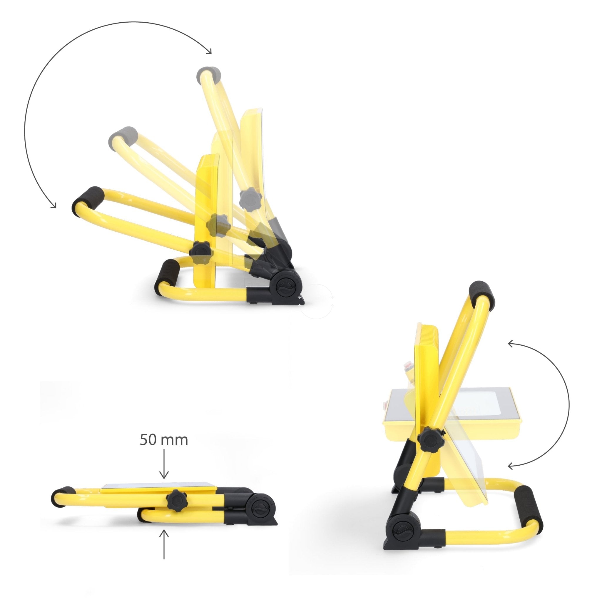 LED's Work Bouwlamp 1400 - Inklapbaar & Draaibaar - Stof- en waterbestendig - 20W Werklampen LED.nl