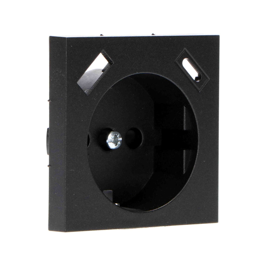 Reflex Insert plate for wall socket with USB-C &amp; USB - Black - LED.nl