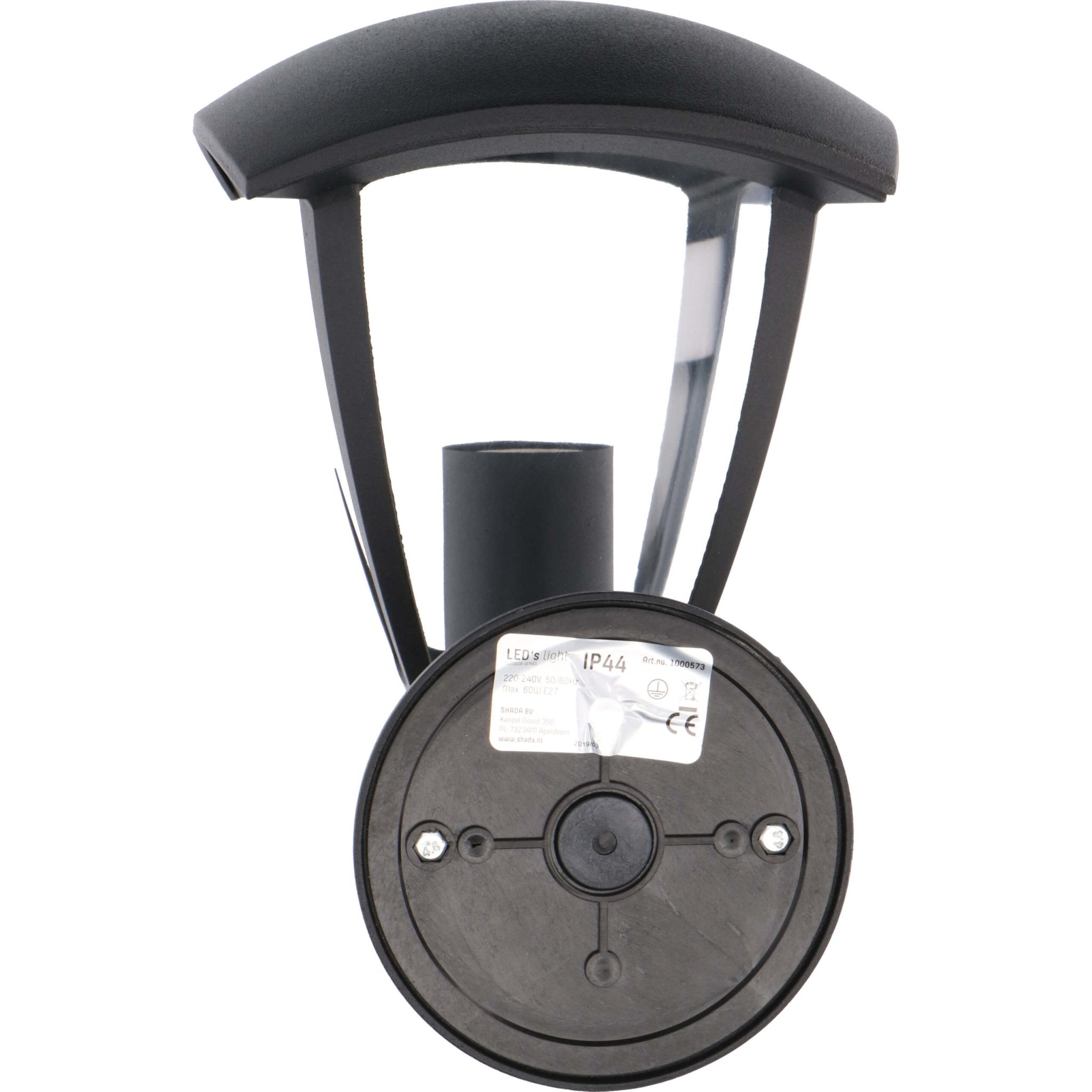 Retro LED Wandlamp met E27 fitting - Jesi - IP44 - Zwart Wandlampen LED.nl