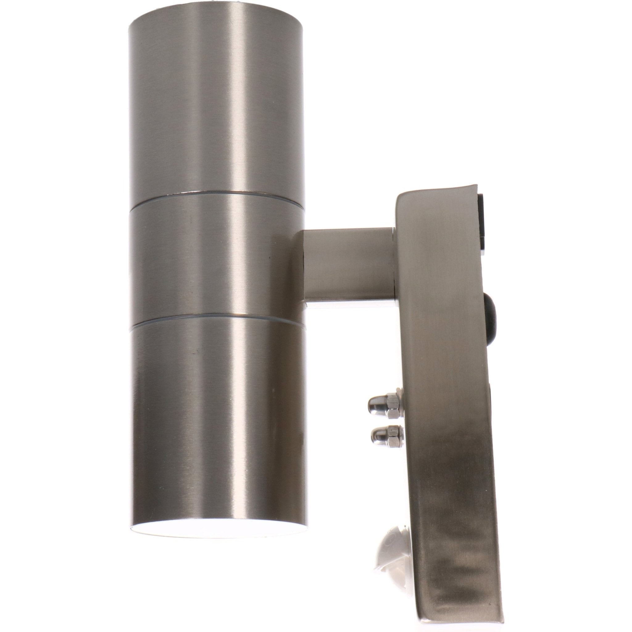 LED's Light RVS LED Buitenlamp met Bewegingssensor - 2 lichts up & down - IP44 - Zilver Buitenlampen LED.nl