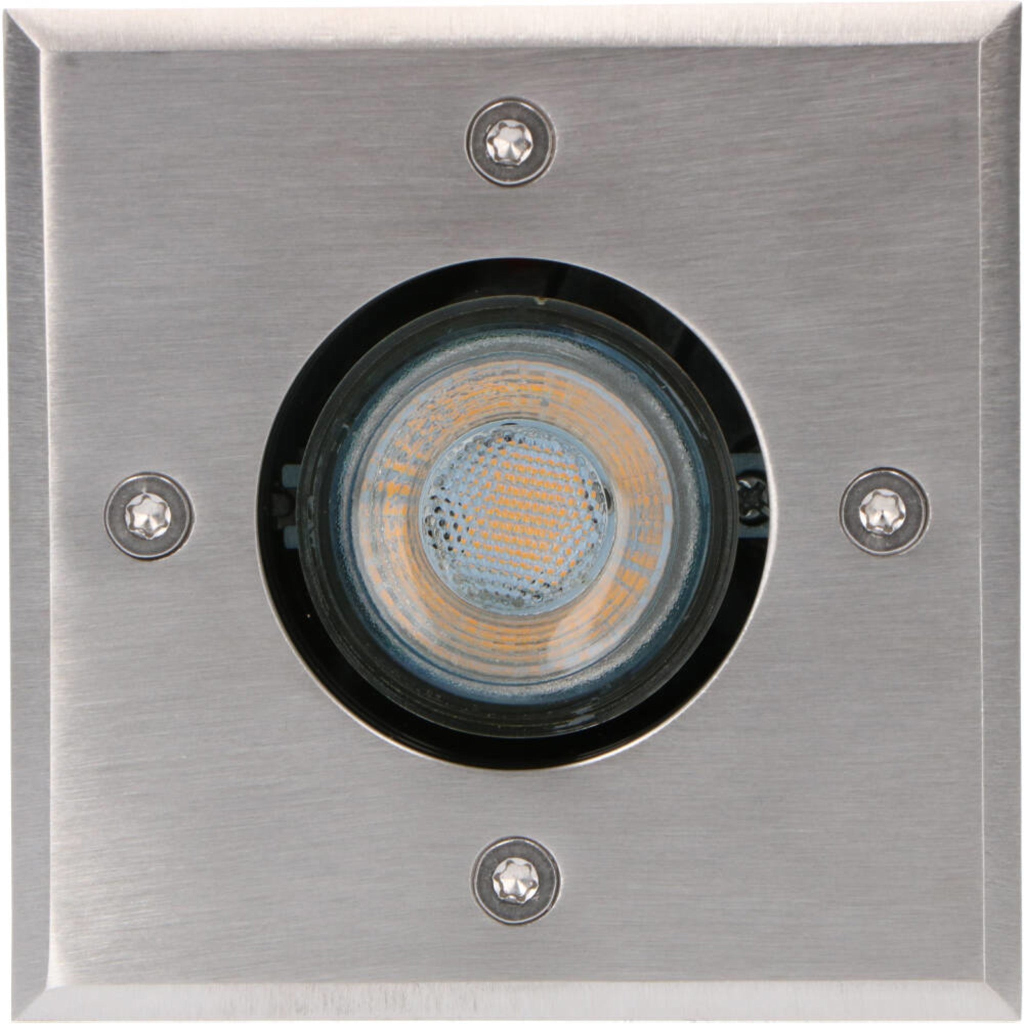 LED's Light RVS LED Grondspot inbouw vierkant - Voor oprit en tuin - IP67 waterdicht - Zilver LED.nl
