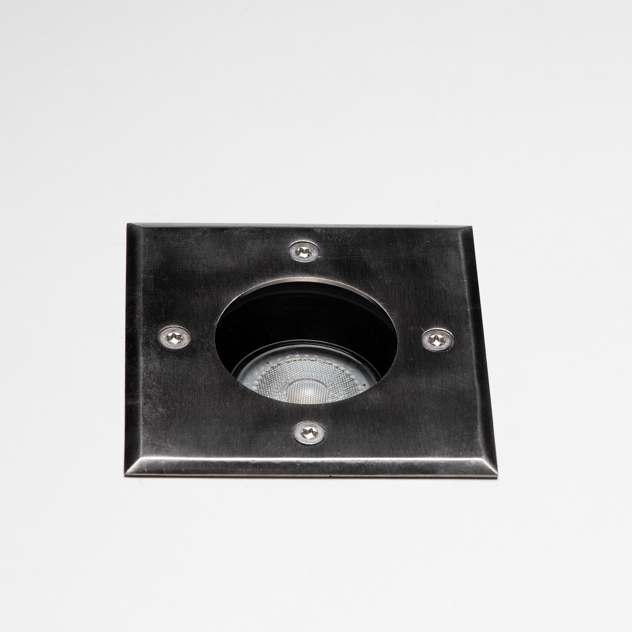 LED's Light RVS LED Grondspot inbouw vierkant - Voor oprit en tuin - IP67 waterdicht - Zilver LED.nl