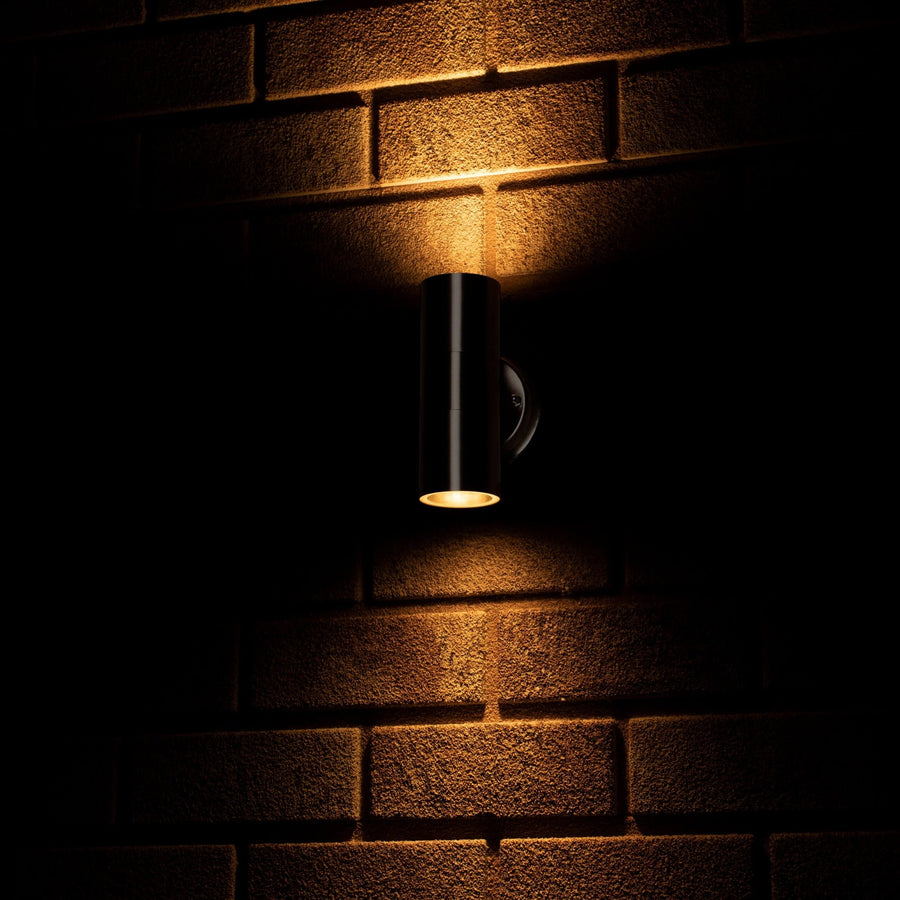 LED's Light stainless steel LED Wall Lamp Outdoor - Spot with 2 x GU10 fitting - Model Catania - IP44 - Silver - LED.nl