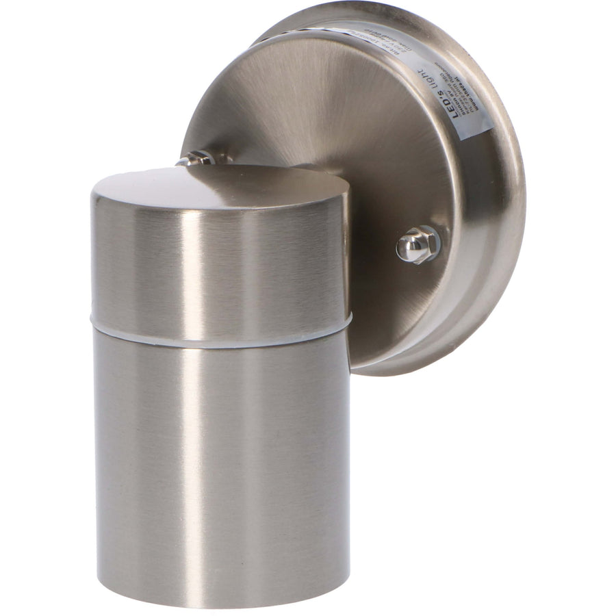Stainless Steel LED Wall Lamp Outdoor - Spot with GU10 fitting - Model Monza - IP44 - Silver - LED.nl