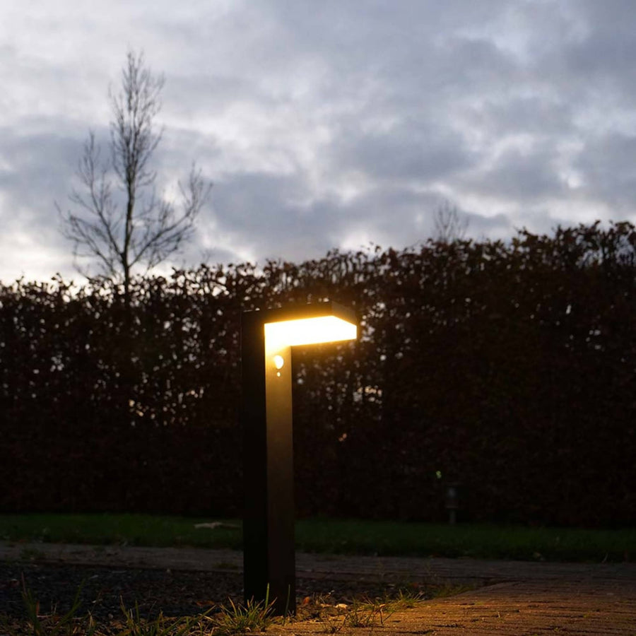 LED's Light stainless steel Solar LED Garden Lamp Pole Lamp with Motion Sensor - Wireless - 3 Modes - Black - LED.nl