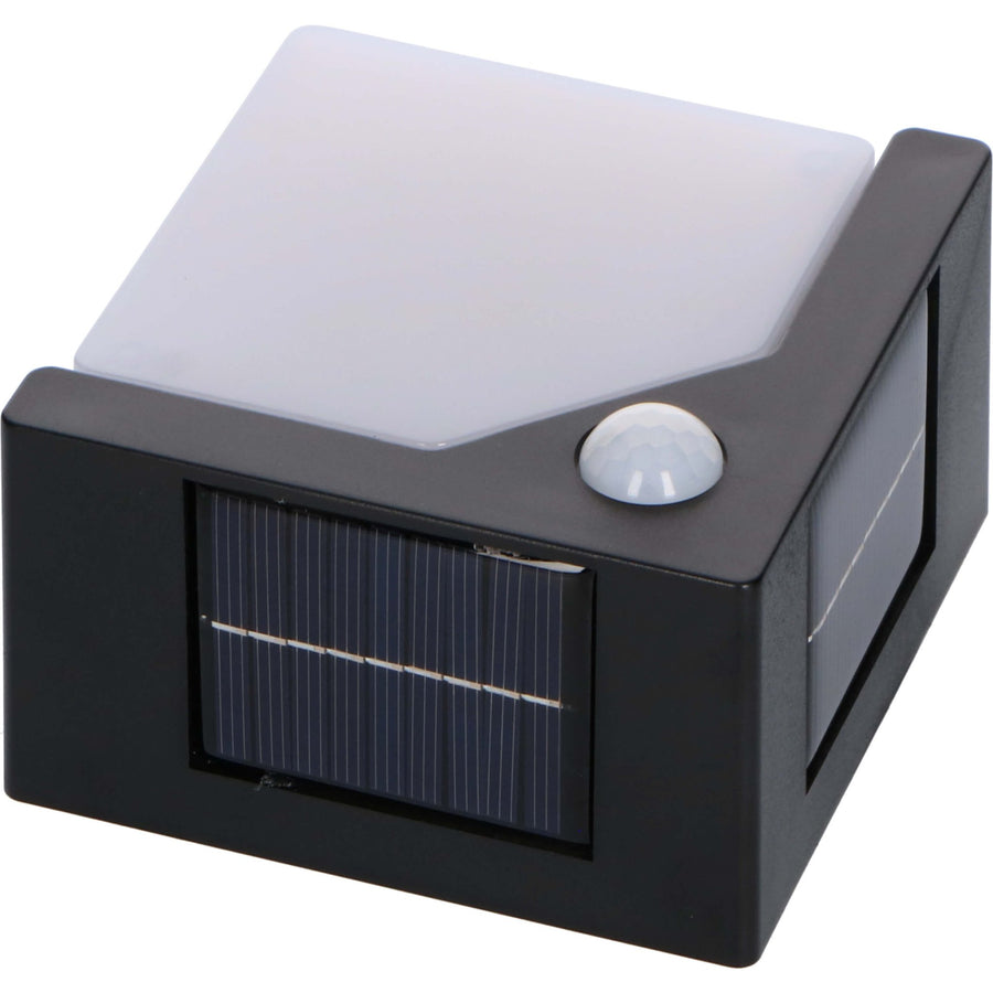 LED's Light Solar LED Outdoor Lamp with Motion Sensor - Wireless Solar Powered - Black - IP44 - LED.nl