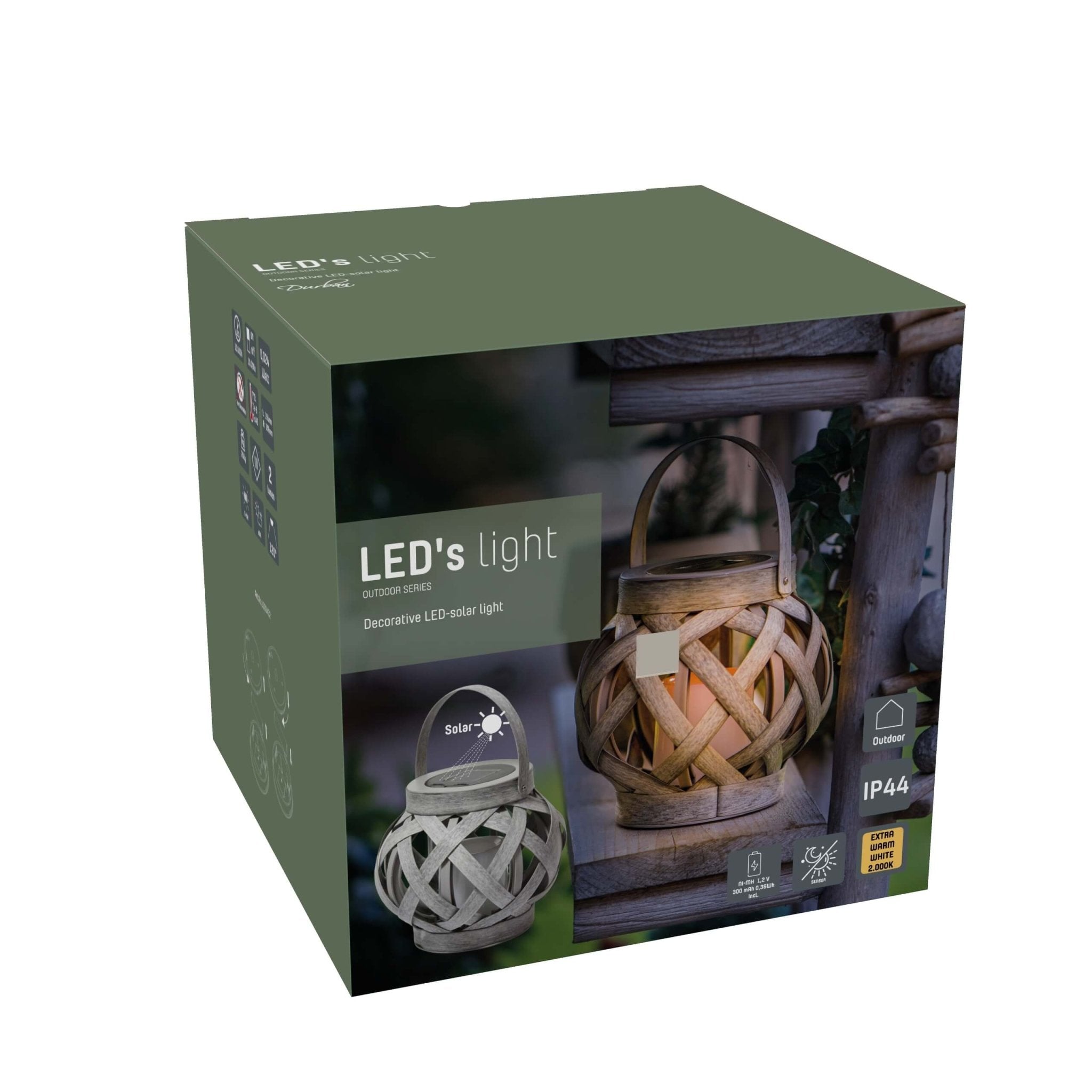 Solar LED Kaars tafellamp met sensor - Automatisch aan/uit - IP44 - 15 cm Buitenlampen LED.nl