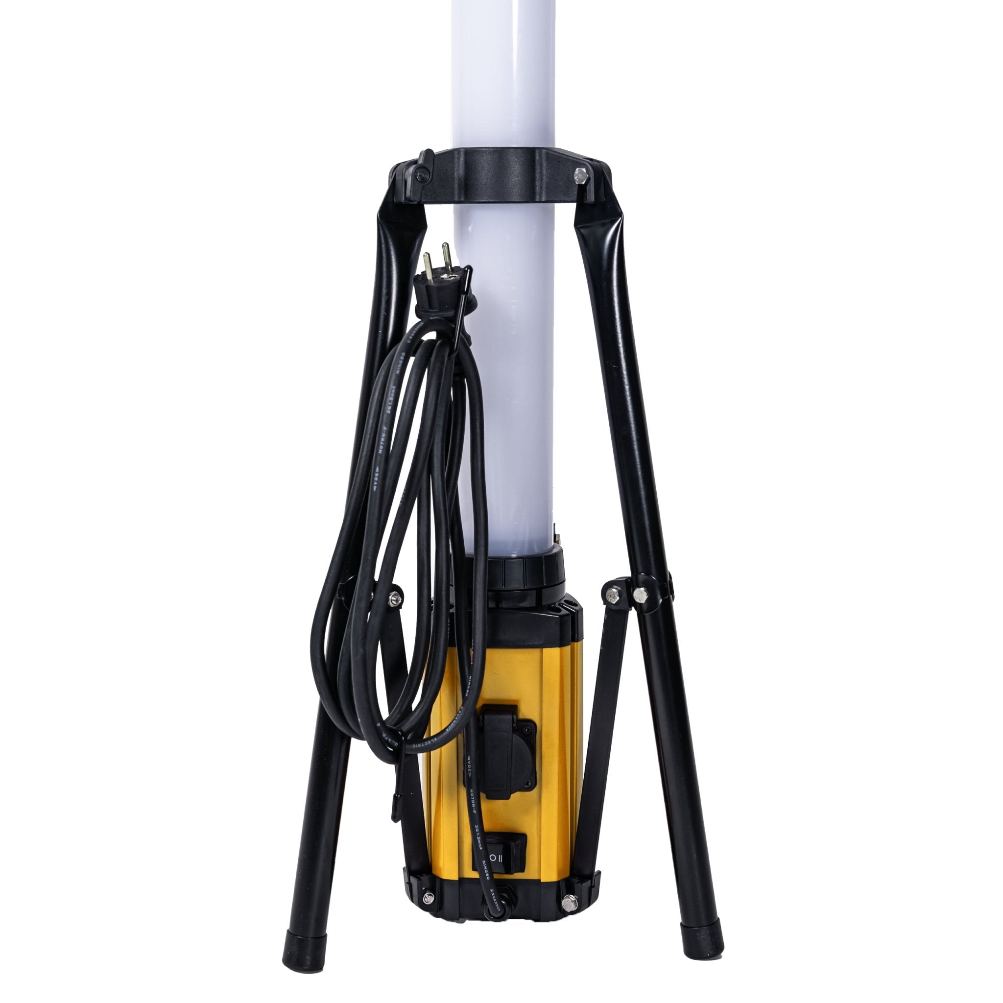 LED's Work Tripod Bouwlamp 12000 - 360 graden rondom licht - Extra stopcontact aansluiting - IP54 waterdicht - 100W Bouwlampen LED.nl