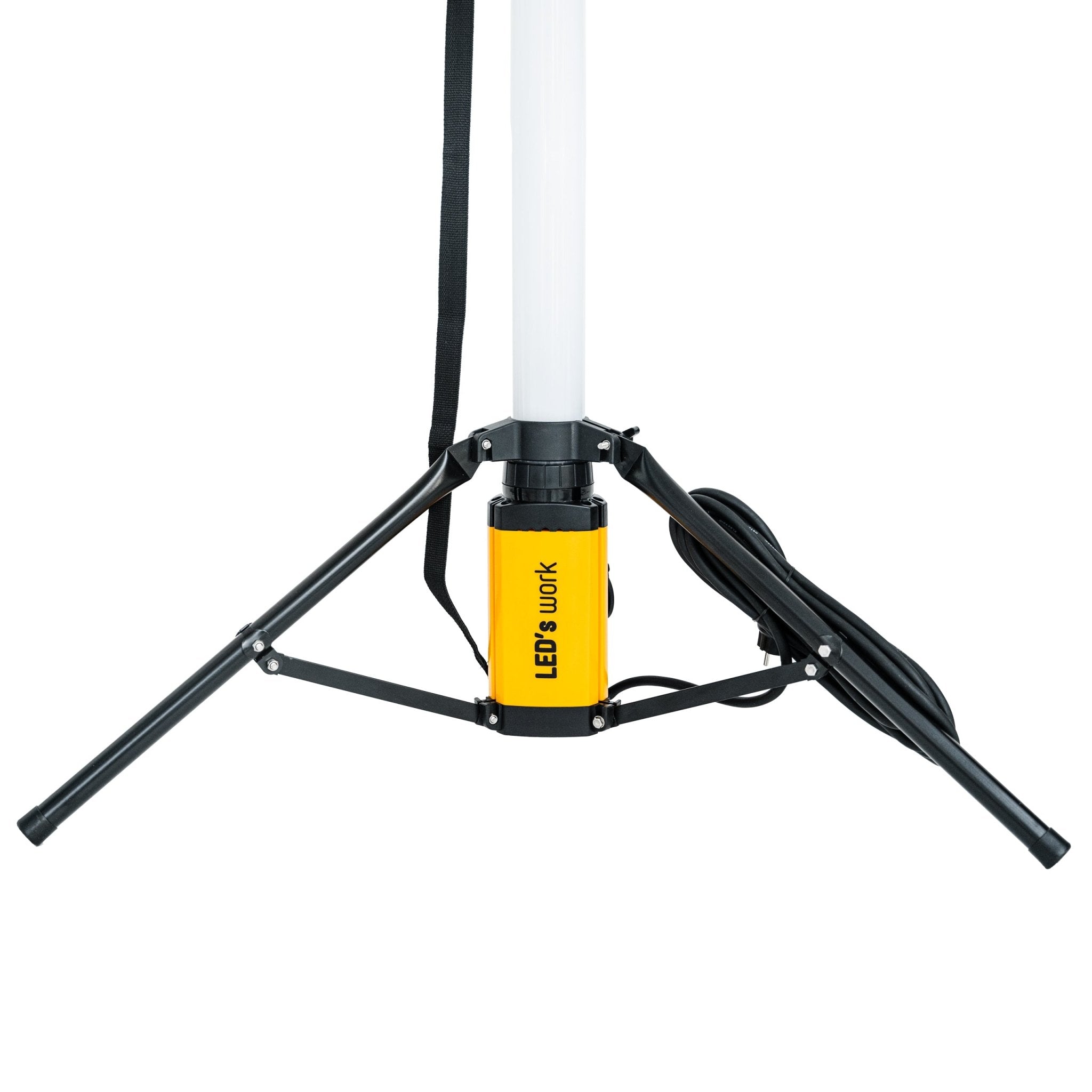 LED's Work Tripod Bouwlamp 12000 - 360 graden rondom licht - Extra stopcontact aansluiting - IP54 waterdicht - 100W Bouwlampen LED.nl