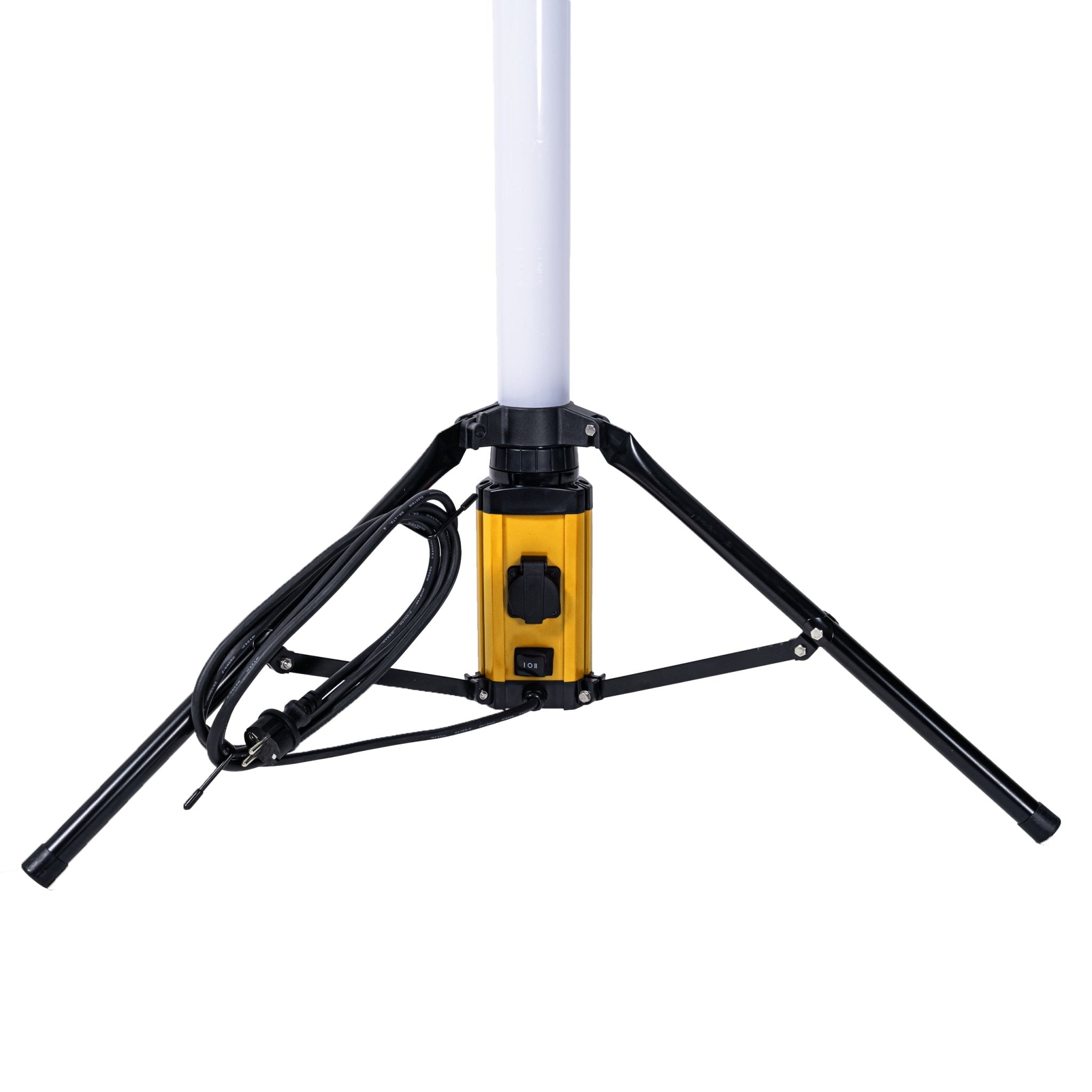 LED's Work Tripod Bouwlamp 12000 - 360 graden rondom licht - Extra stopcontact aansluiting - IP54 waterdicht - 100W Bouwlampen LED.nl