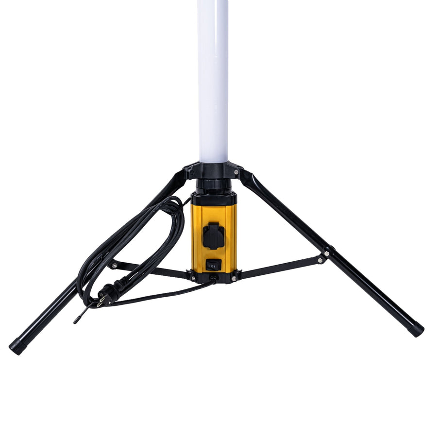 LED's Work Tripod Construction Lamp 12000 - 360 degree all-round light - Extra socket connection - IP54 waterproof - 100W - LED.nl