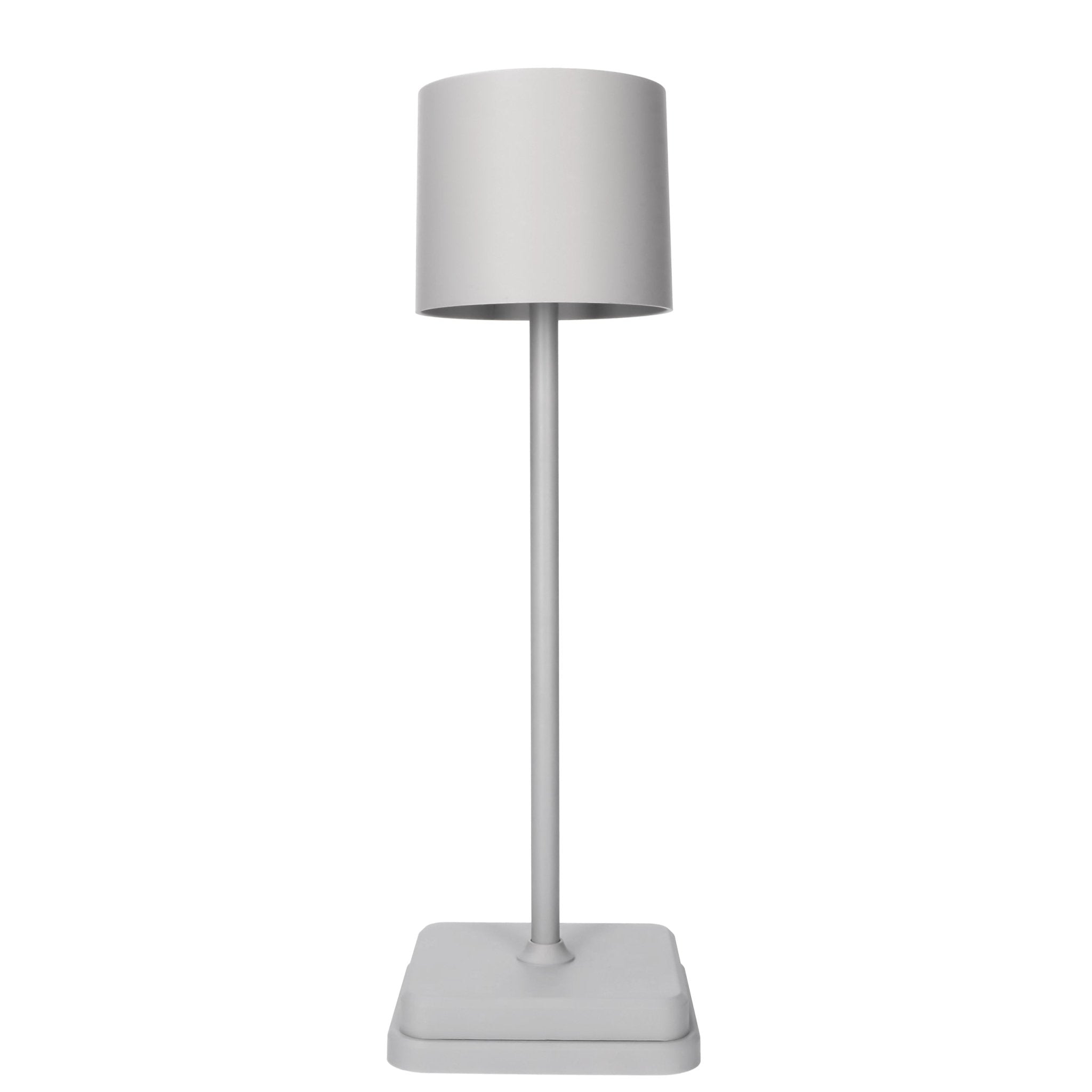 TouchDim oplaadbare LED tafellamp grijs – Dimbaar met touch-bediening – Voor binnen en buiten – 3 tinten licht instelbaar - LED.nl