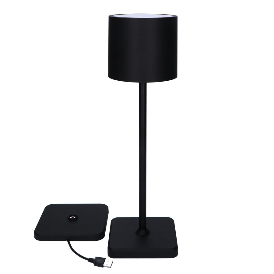 LED's Light Oplaadbare LED Tafellamp - Dimbaar via aanraking - Binnen en buiten - Zwart Tafellampen LED.nl